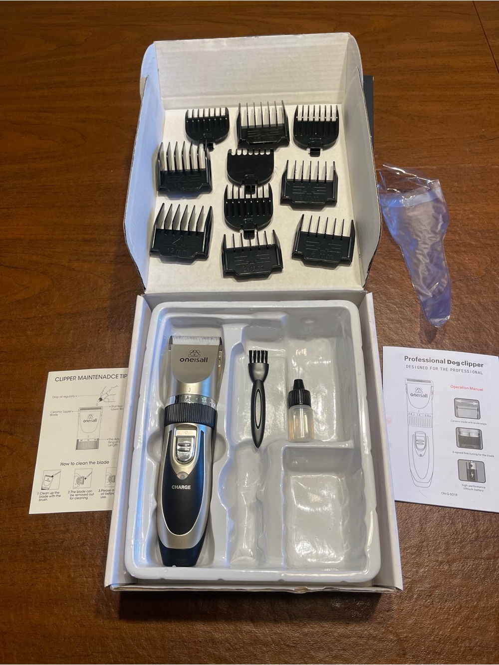 Oneisall Professional Pet Electric Clipper - White Box